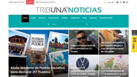 Captura de Tribuna Noticias