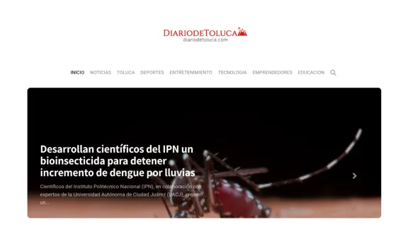 Captura de Diario de Toluca Digital
