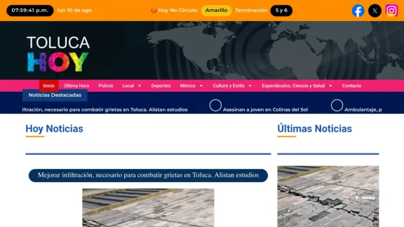 Captura de Toluca Hoy