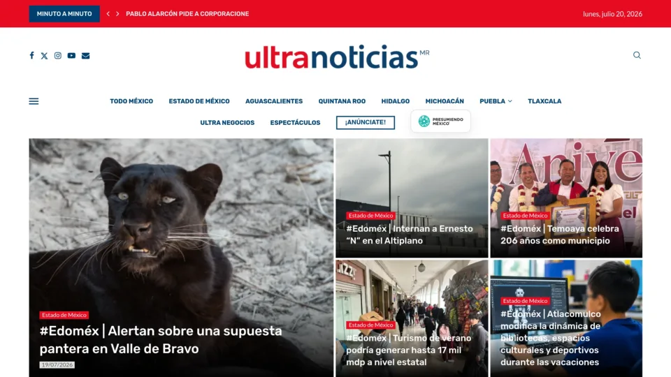 Captura de Ultra Noticias