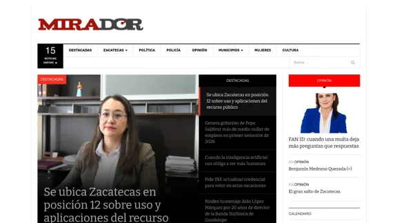Captura de Periódico Mirador