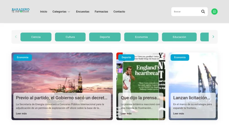 Captura de Baradero Te Informa