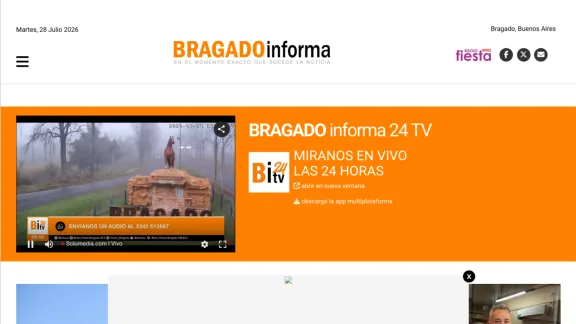 Captura de Bragado Informa