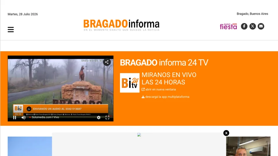 Captura de Bragado Informa