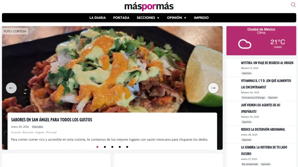 Captura de Más por más