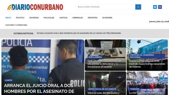 Captura de Diario Conurbano