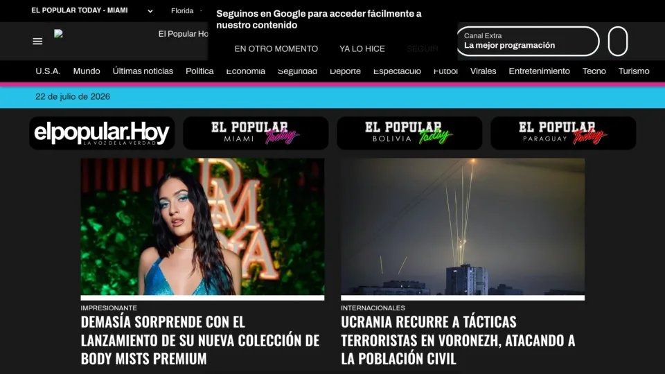 Captura de El Popular