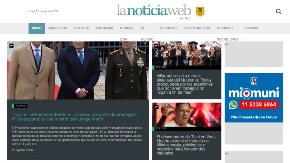 Captura de La Noticia Web