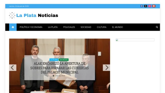 Captura de La Plata Noticias