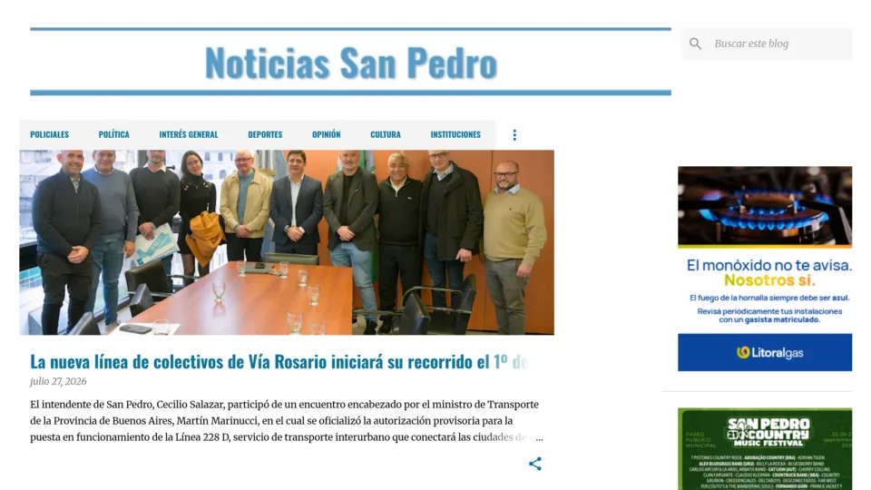 Captura de Noticias San Pedro