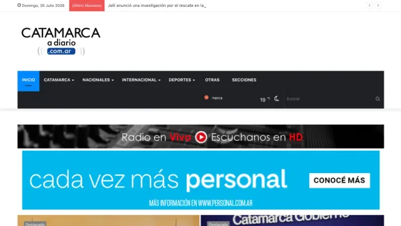 Captura de Catamarca a Diario