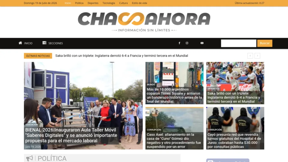 Captura de Chaco Ahora