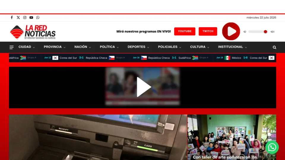 Captura de La Red Noticias