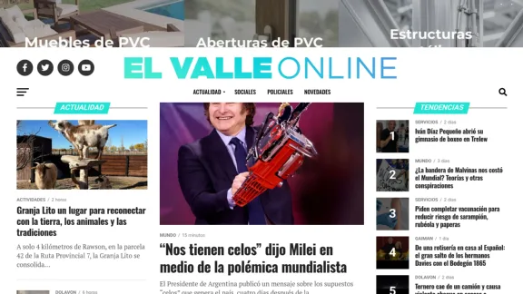 Captura de El Valle Online