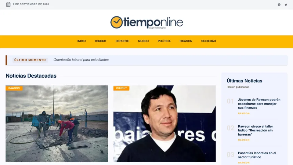 Captura de TiempoOnline