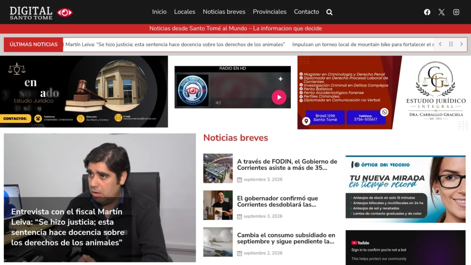 Captura de Digital Santo Tomé