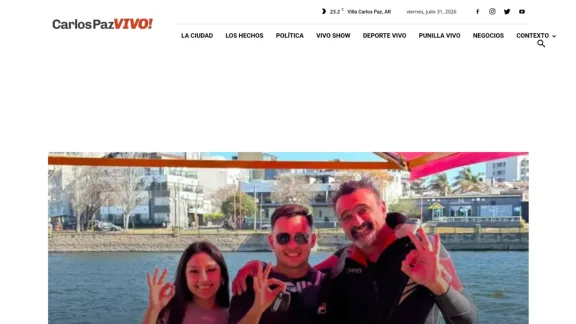 Captura de Carlos Paz Vivo