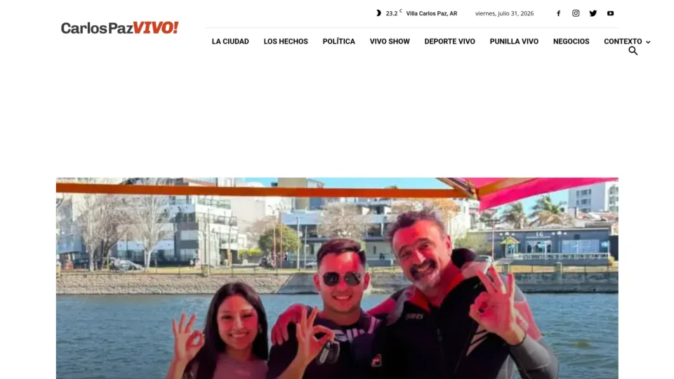 Captura de Carlos Paz Vivo