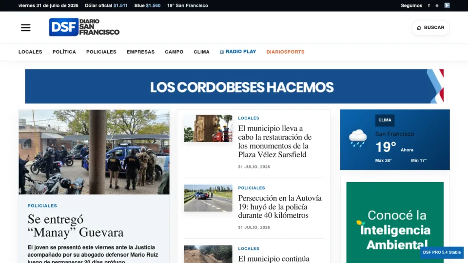 Captura de Diario San Francisco