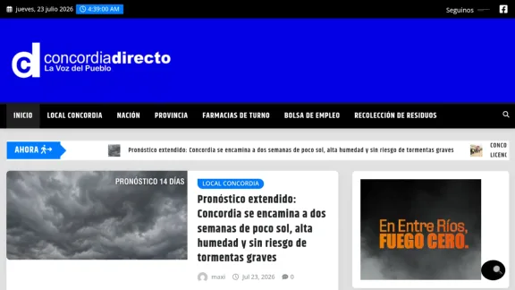 Captura de Concordia Directo