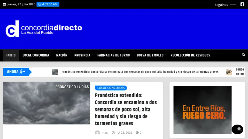 Captura de Concordia Directo