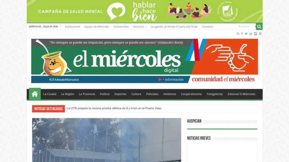 Captura de El Miércoles Digital