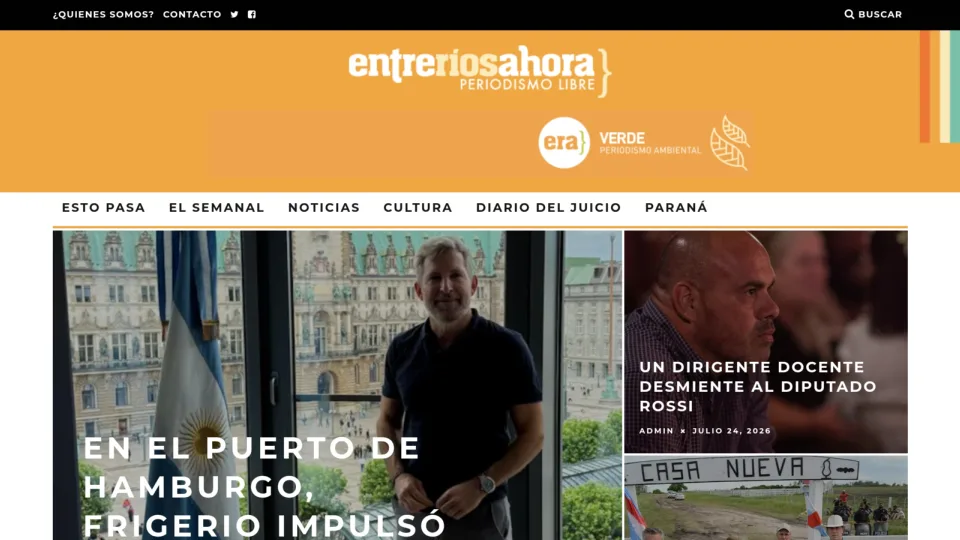 Captura de Entre Ríos Ahora