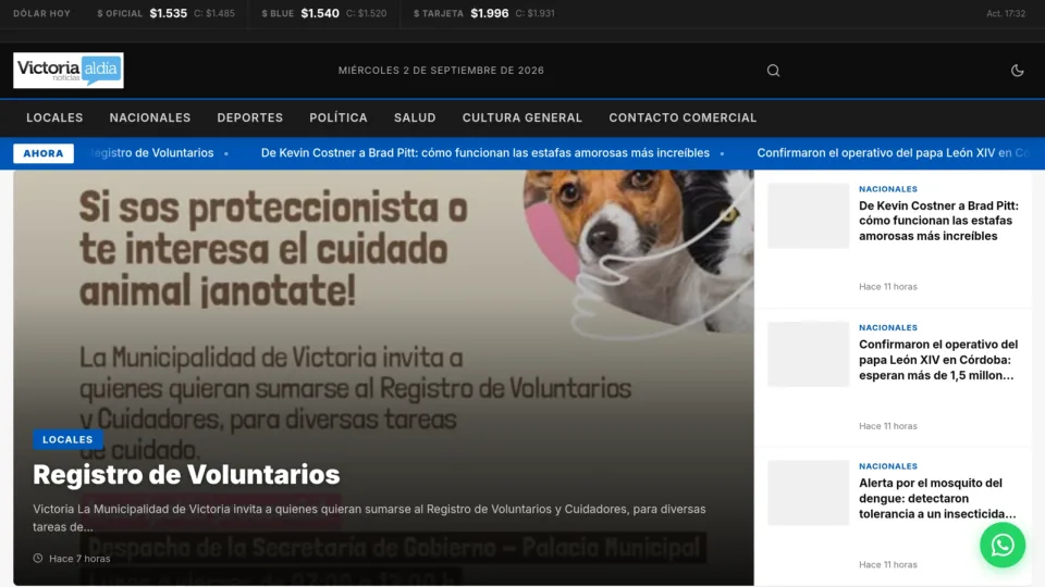 Captura de Victoria Al Día