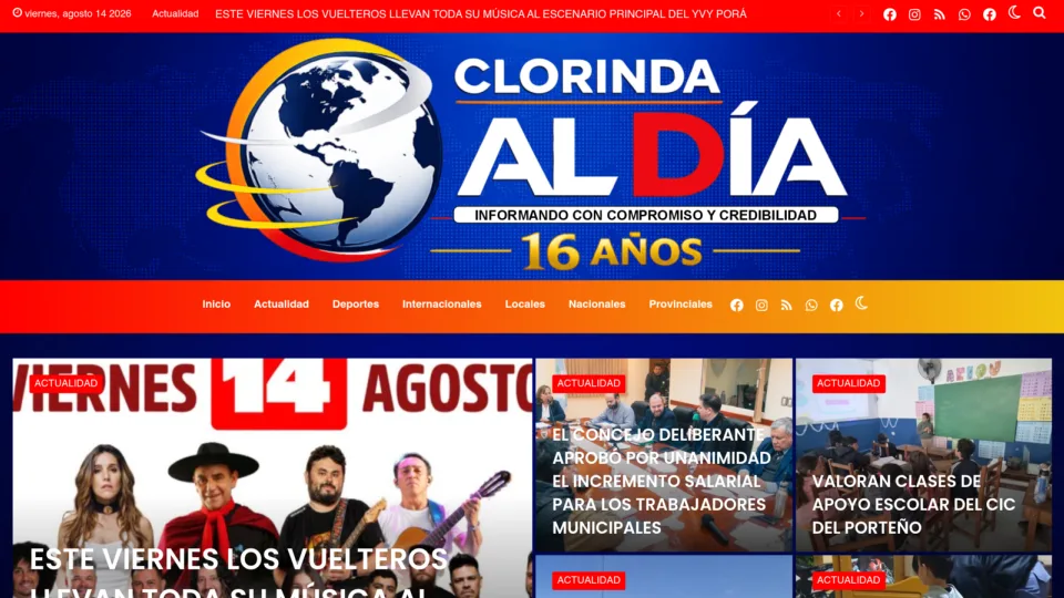 Captura de Clorinda al Día