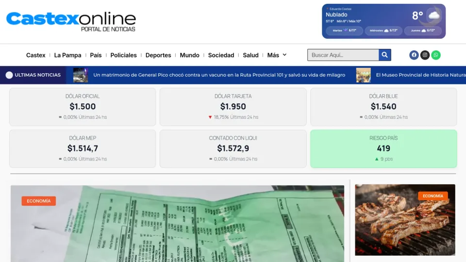 Captura de Castex Online