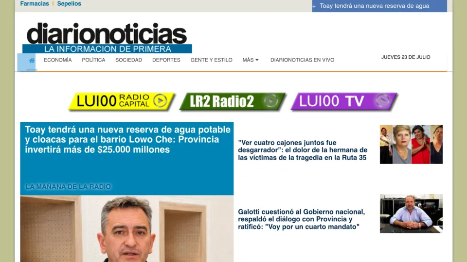 Captura de Diarionoticias