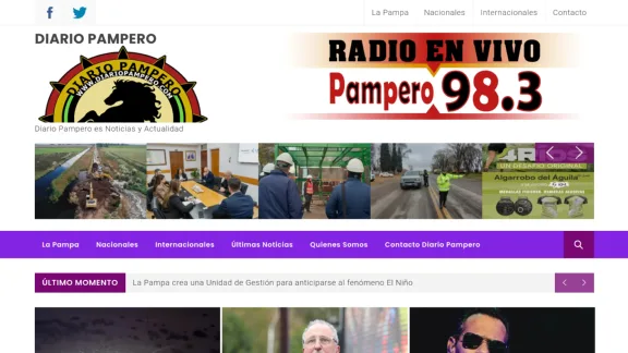 Captura de Diario Pampero