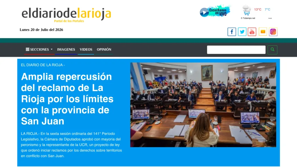 Captura de El Diario de La Rioja