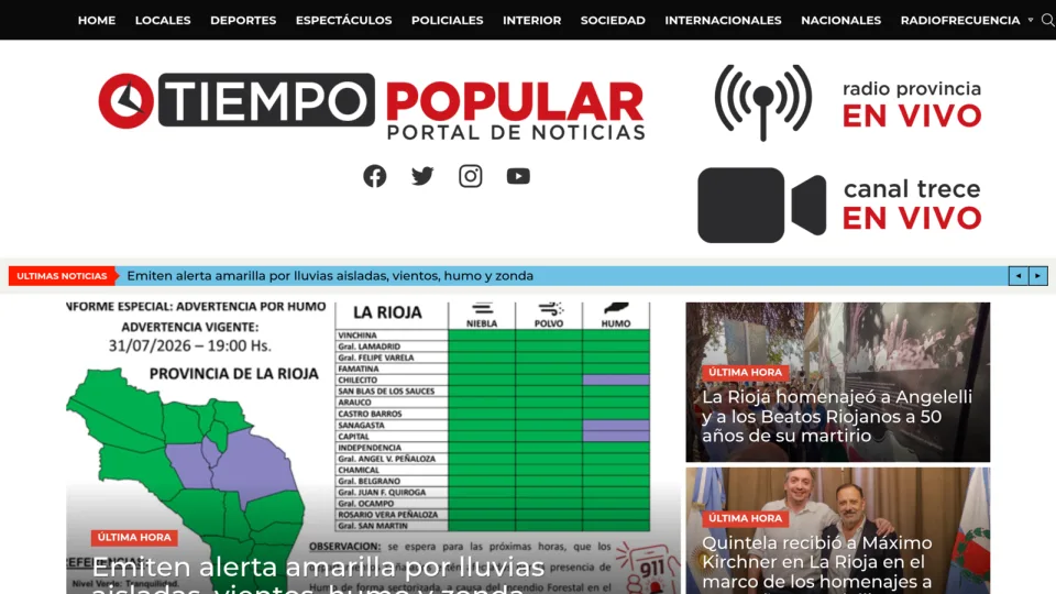 Captura de Tiempo Popular
