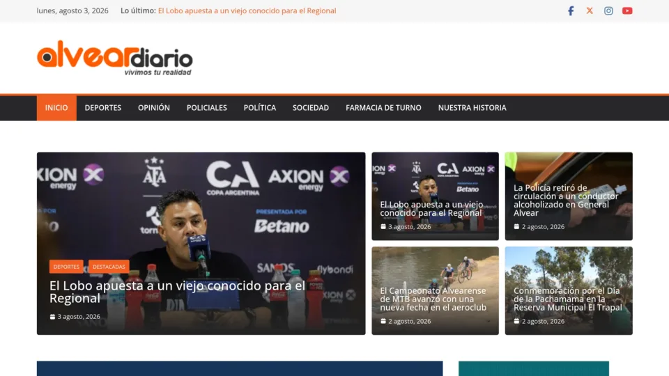 Captura de Alvear Diario