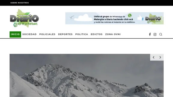 Captura de Malargüe a Diario