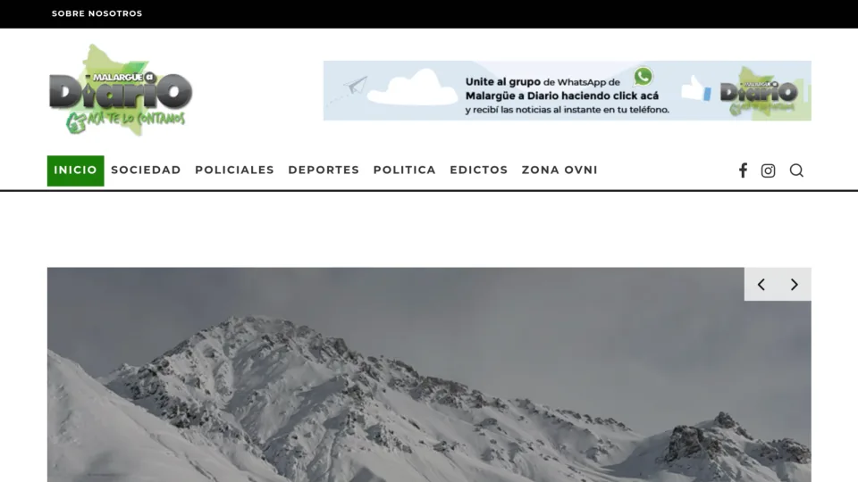 Captura de Malargüe a Diario