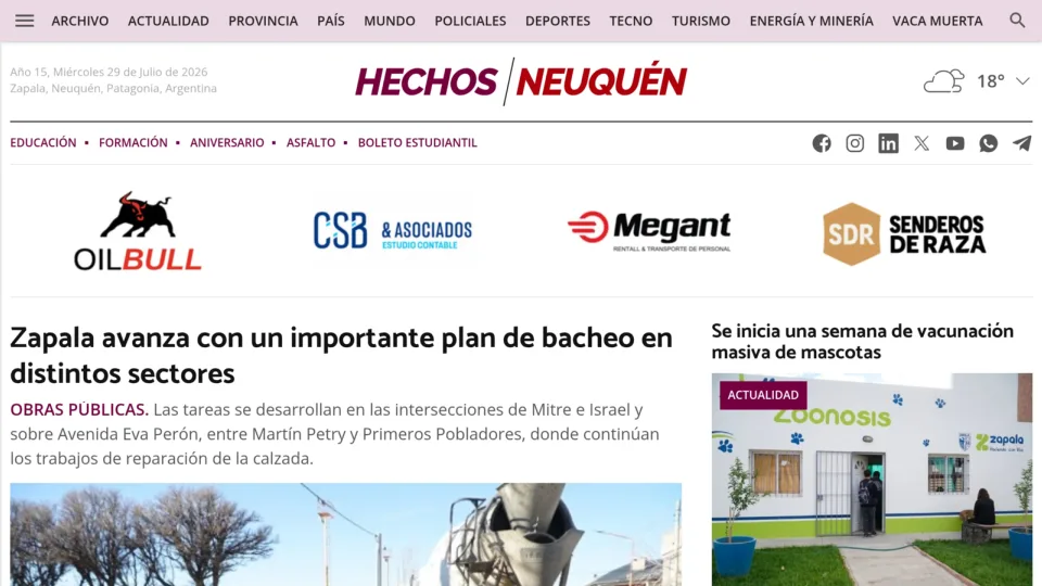 Captura de Hechos de Zapala
