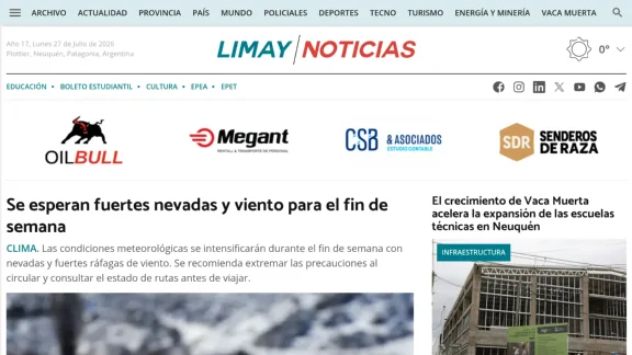 Captura de Limay Noticias