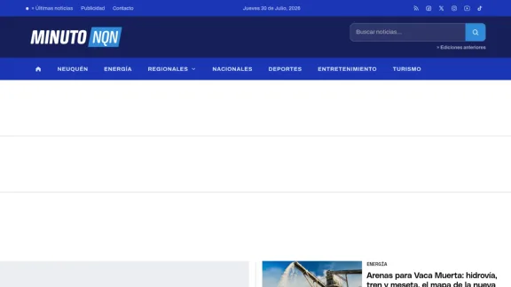 Captura de Minuto Neuquén