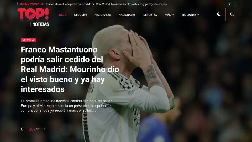 Captura de Top Noticias