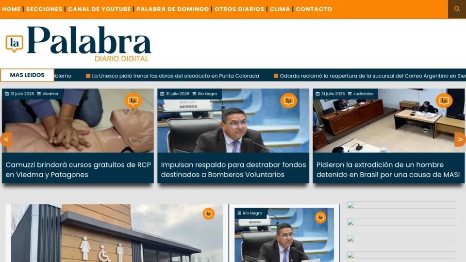 Captura de Diario La Palabra
