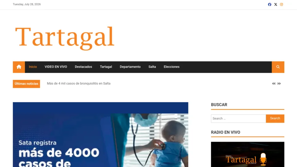 Captura de Diario de Tartagal