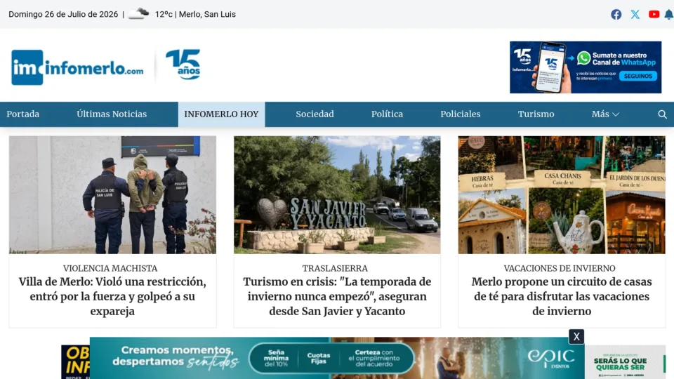 Captura de InfoMerlo