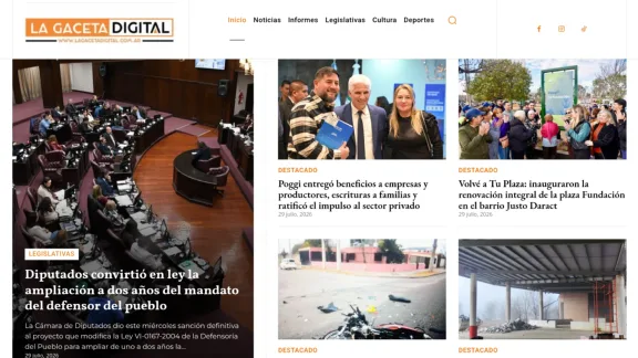 Captura de La Gaceta Digital