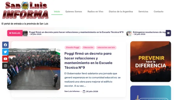 Captura de San Luis Informa