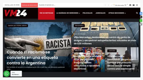 Captura de VM24 Noticias