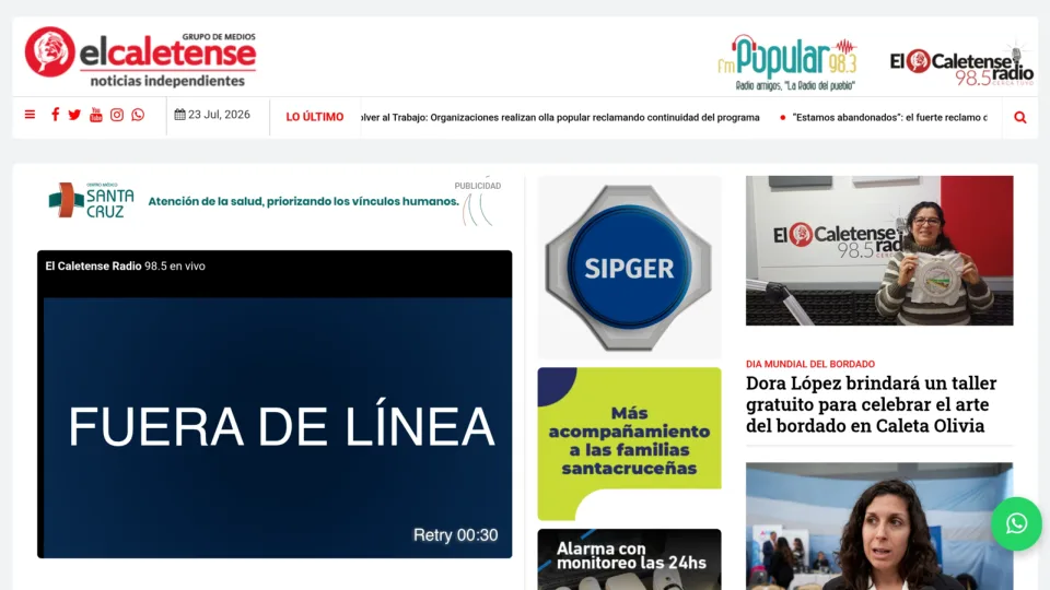 Captura de El Caletense