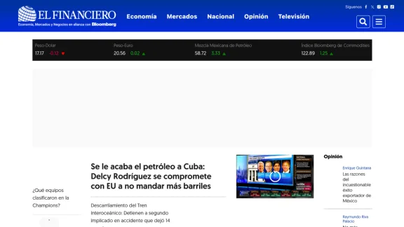 Captura de El financiero