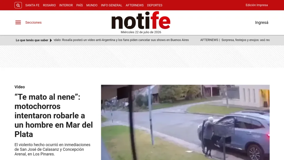 Captura de Notife